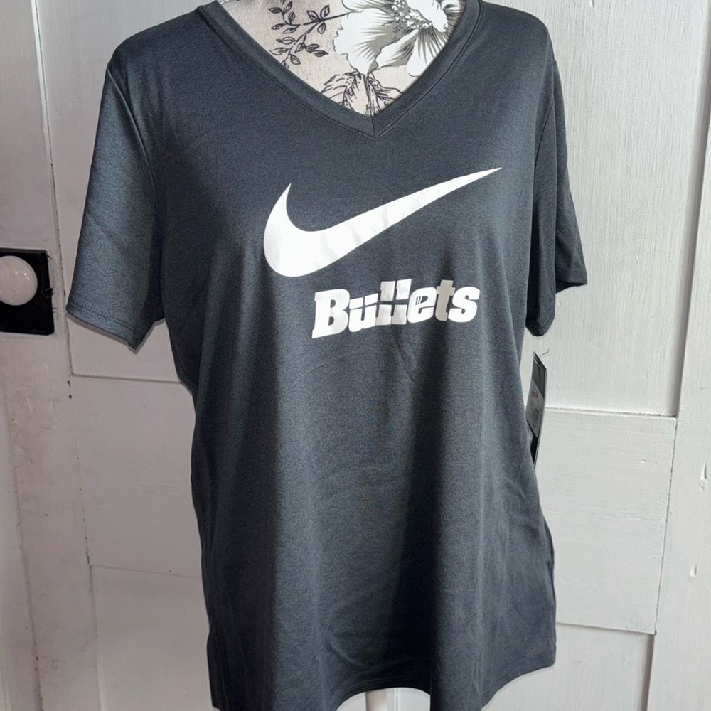 Nike Dri Fit T-Shirt Gettysburg Bullets Athletic Shirt Short Sleeves Gray New